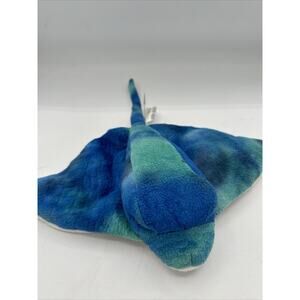 Fiesta Scribleez Blue Teal Tie Dye Stingray Plush Stuffed Animal Toy